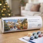 Scène de Marché de Noël - Toile roulée