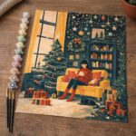 Soirée de Noël Conviviale - Toile roulée