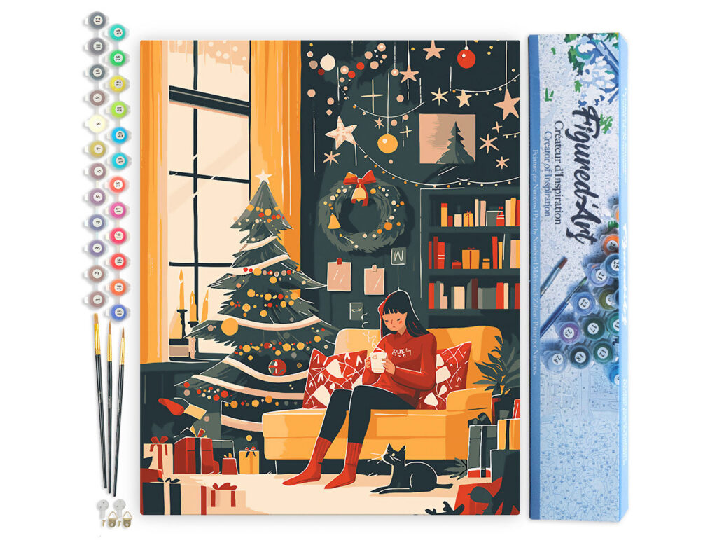 Soirée de Noël Conviviale - Toile roulée