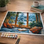 Soirée d’Hiver Douillette - Toile roulée