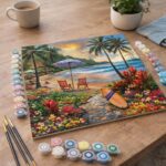 Sous les cocotiers - Toile roulée