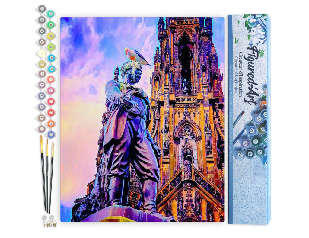 Statue Edinburgh - Toile roulée