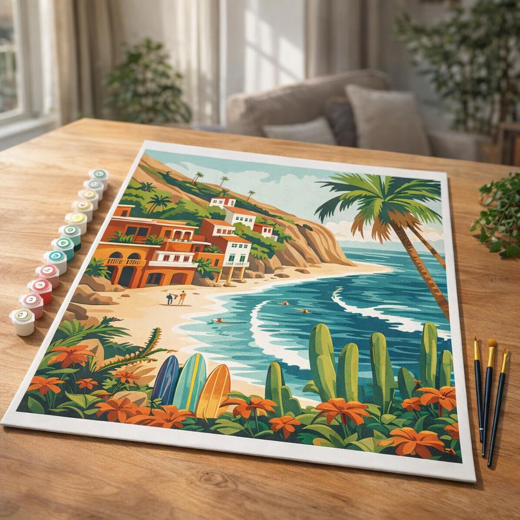 Surf côtier - Toile roulée