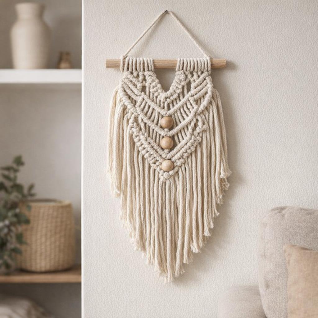 Kit macramé : bohème en coton recyclé Kit macramé : bohème en coton recyclé