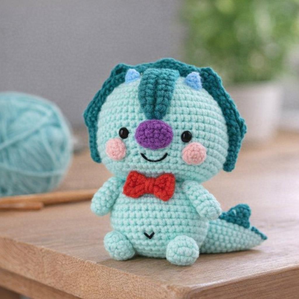 Kit DIY crochet Amigurumi - Taro le dino Kit DIY crochet Amigurumi - Taro le dino