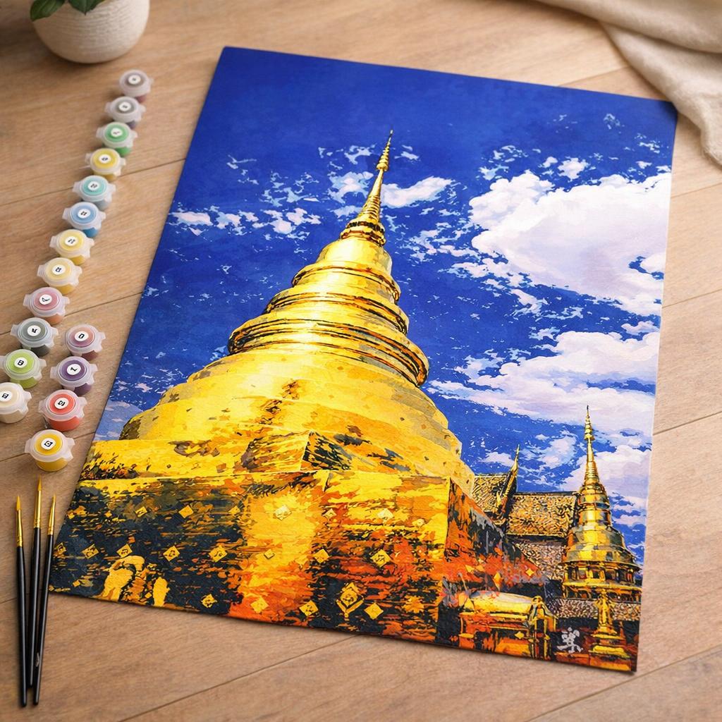 Temple de Chiangmai - Toile roulée