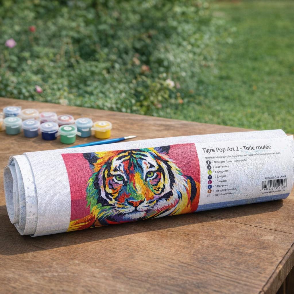 Tigre Pop Art 2 - Toile roulée