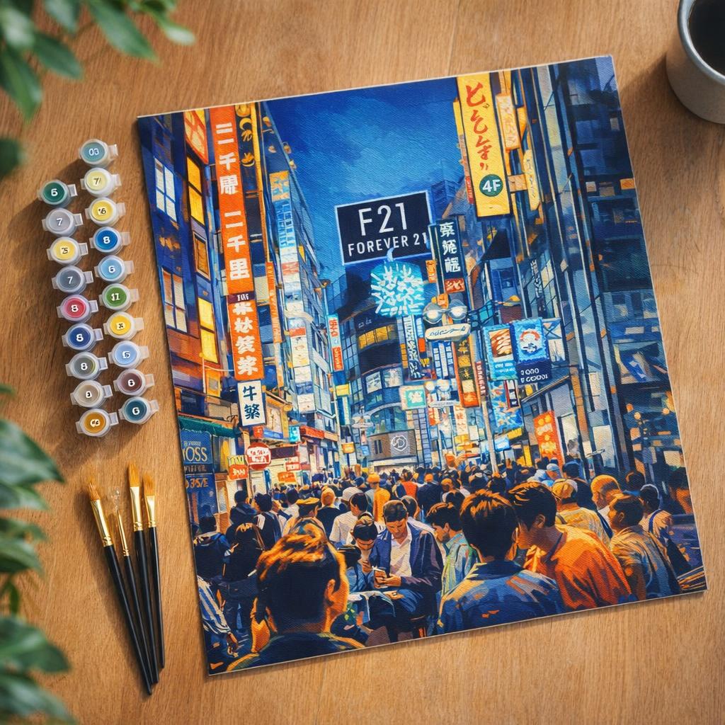 Tokyo Shibuya - Toile roulée