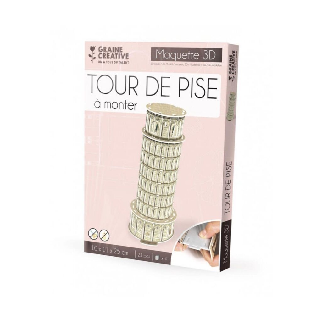 Tour de Pise maquette en mousse - puzzle 3D