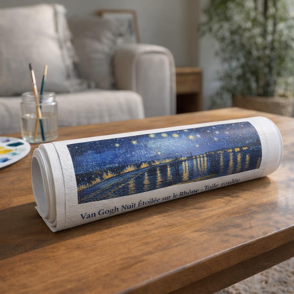 Van Gogh Nuit Etoilée sur le Rhône - Toile roulée