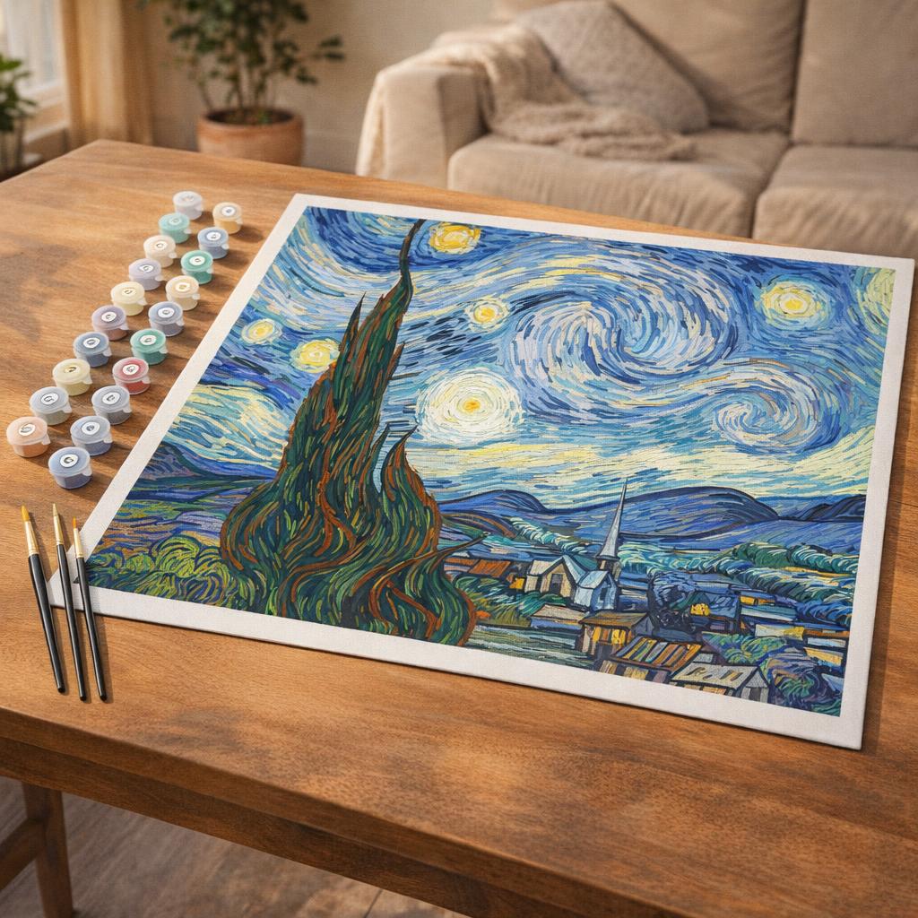 Van Gogh Nuit Etoilée - Toile roulée