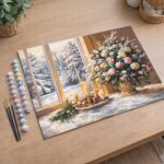 Veillée de Noël Romantique - Toile roulée