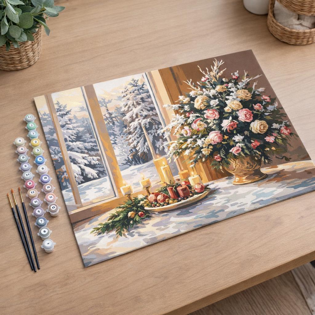 Veillée de Noël Romantique - Toile roulée