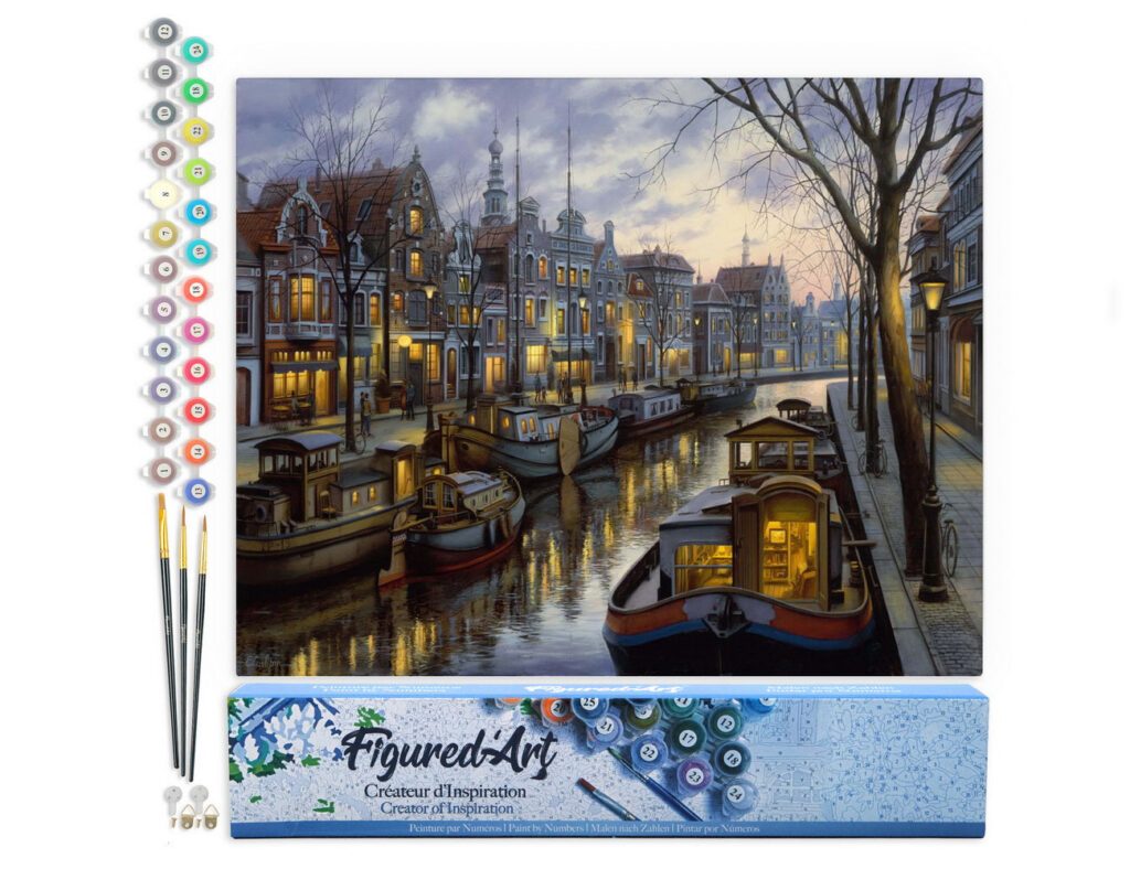 Vie sur le canal - Toile roulée