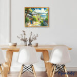 Village Côtier au Japon - Toile roulée