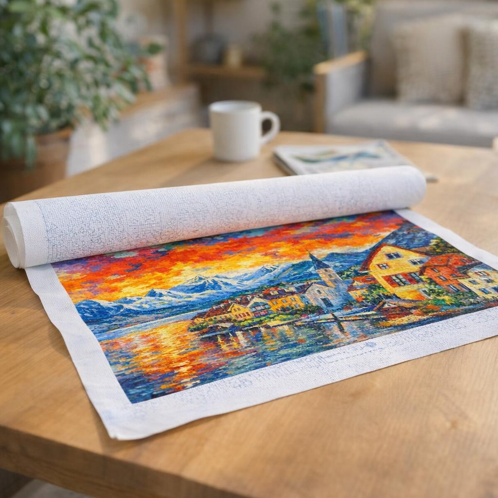 Village suisse coloré