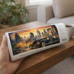 Voiture Art Déco à New York - Toile roulée