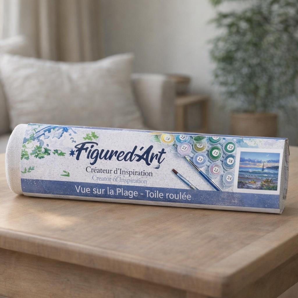 Vue plage peinture