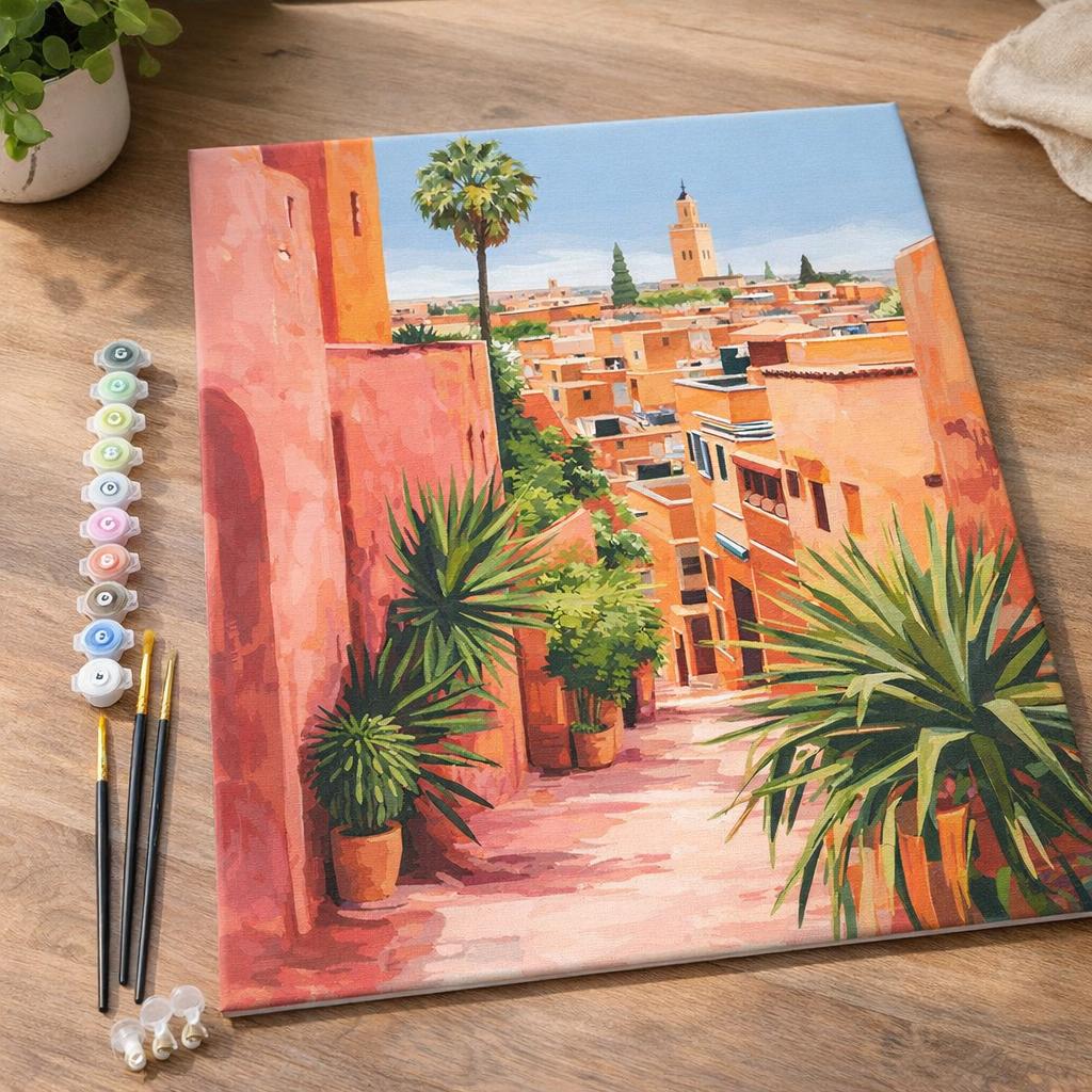 Vue sur une ville marocaine - Toile roulée